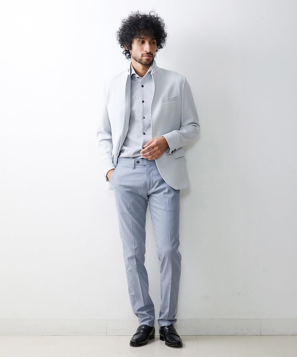 MNLGS36190 MICHEL KLEIN HOMME クールストレッチスラックスパンツ
