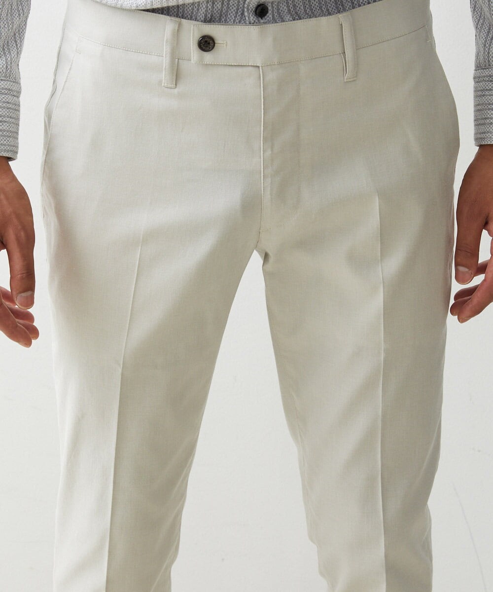 MNLGS36190 MICHEL KLEIN HOMME(ミッシェルクラン オム) クールストレッチスラックスパンツ アイボリー(80)