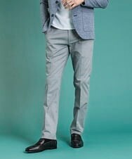 MNLGS36190 MICHEL KLEIN HOMME(ミッシェルクラン オム) クールストレッチスラックスパンツ ライトグレー(91)