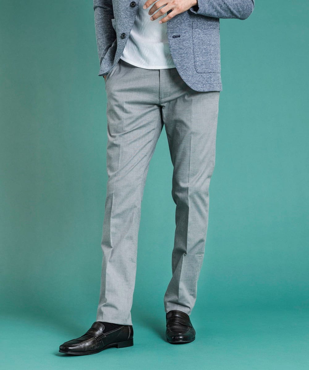 MNLGS36190 MICHEL KLEIN HOMME クールストレッチスラックスパンツ