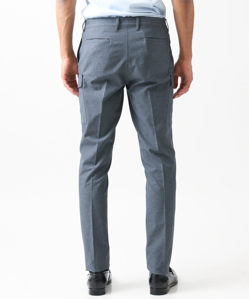 MNLGV54250 MICHEL KLEIN HOMME(ミッシェルクラン オム) メッシュスラックスカーゴパンツ グレー