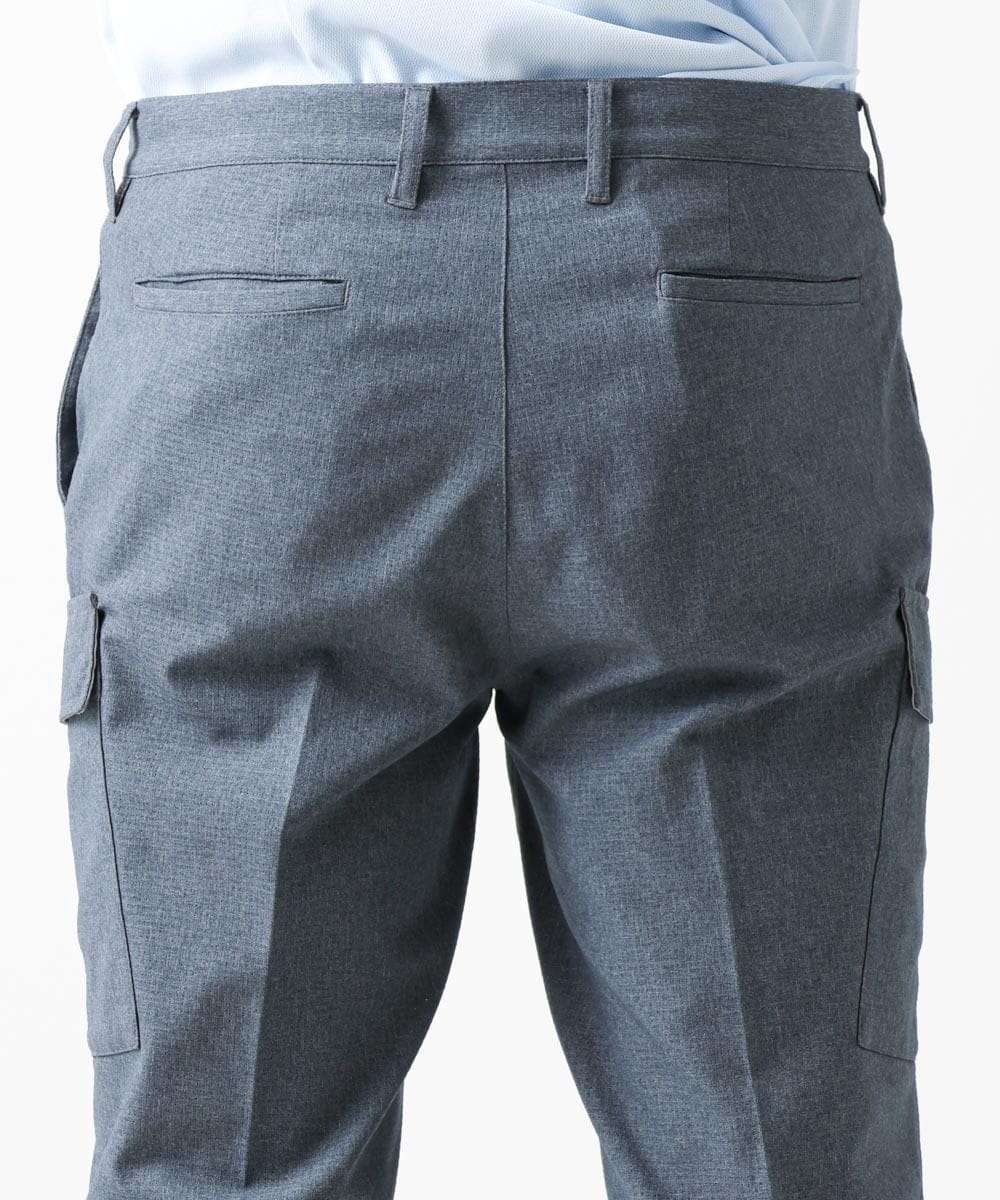 MNLGV54250 MICHEL KLEIN HOMME(ミッシェルクラン オム) メッシュスラックスカーゴパンツ グレー