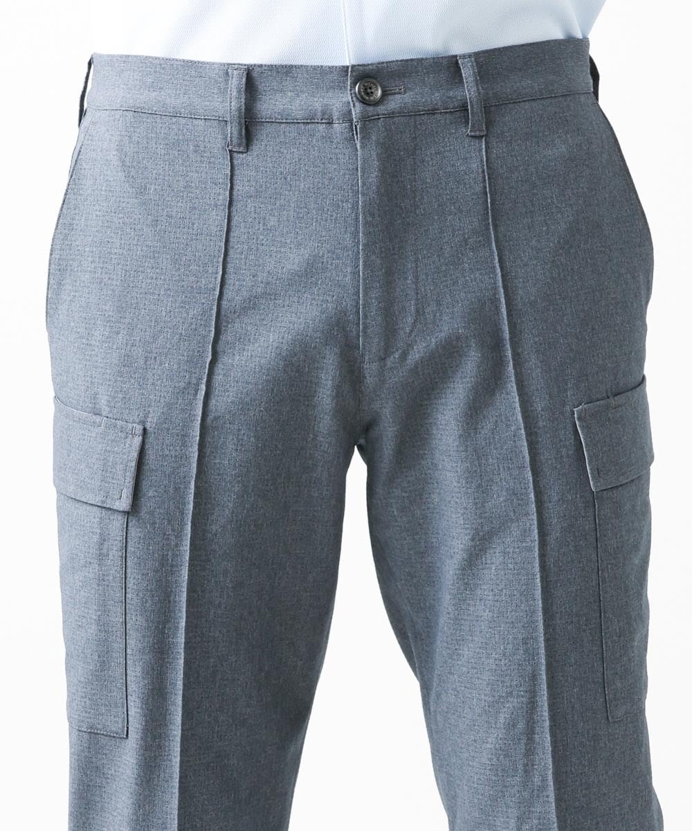 MNLGV54250 MICHEL KLEIN HOMME(ミッシェルクラン オム) メッシュスラックスカーゴパンツ グレー