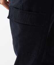 MNLGV54250 MICHEL KLEIN HOMME(ミッシェルクラン オム) メッシュスラックスカーゴパンツ ブラック
