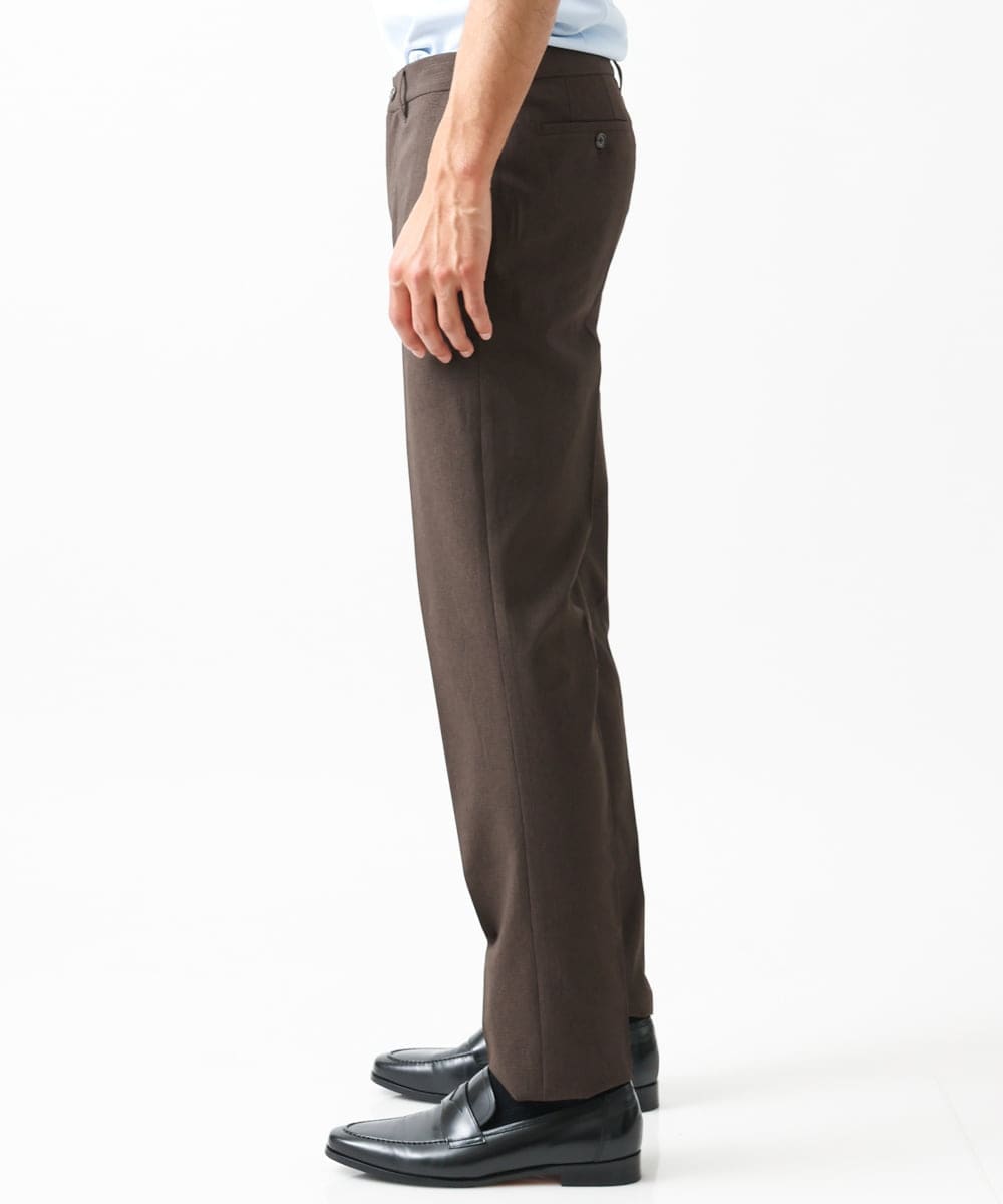 MNLGV64230 MICHEL KLEIN HOMME(ミッシェルクラン オム) メッシュスラックスパンツ セットアップ ブラウン