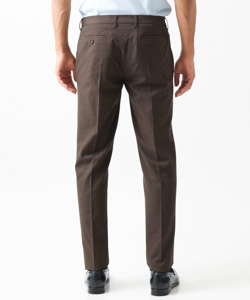 MNLGV64230 MICHEL KLEIN HOMME(ミッシェルクラン オム) メッシュスラックスパンツ セットアップ ブラウン