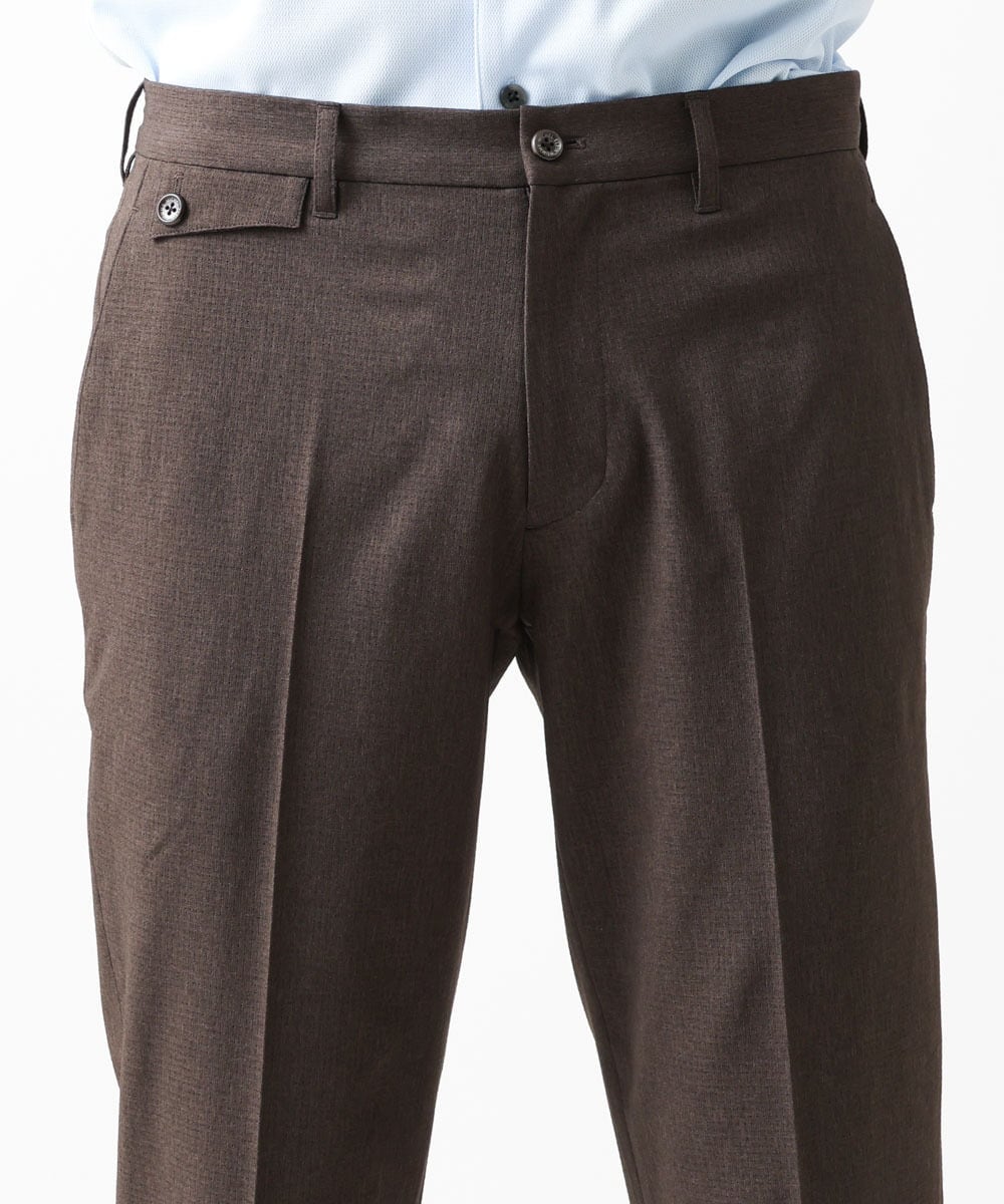MNLGV64230 MICHEL KLEIN HOMME(ミッシェルクラン オム) メッシュスラックスパンツ セットアップ ブラウン