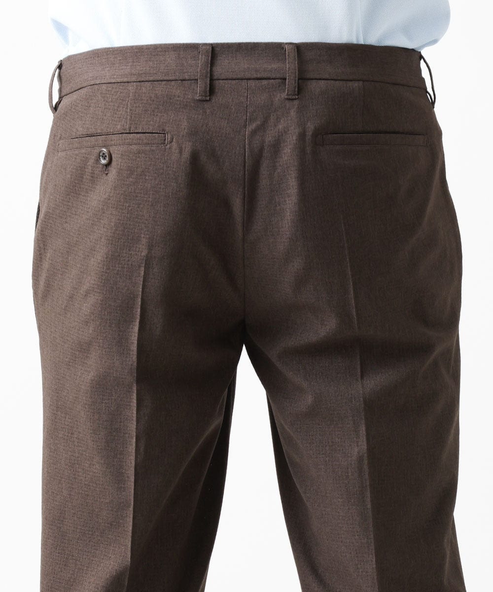 MNLGV64230 MICHEL KLEIN HOMME(ミッシェルクラン オム) メッシュスラックスパンツ セットアップ ブラウン
