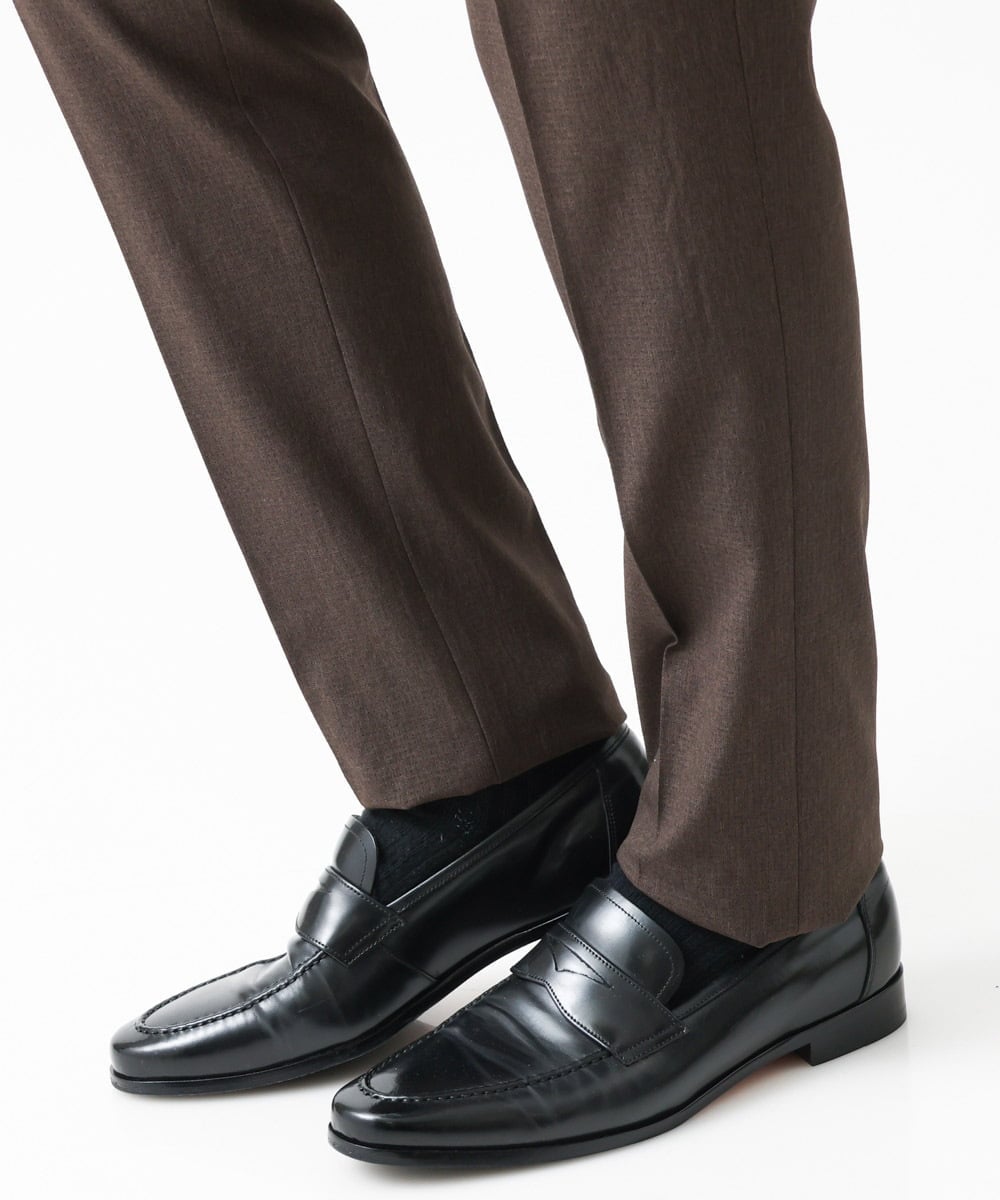 MNLGV64230 MICHEL KLEIN HOMME(ミッシェルクラン オム) メッシュスラックスパンツ セットアップ ブラウン