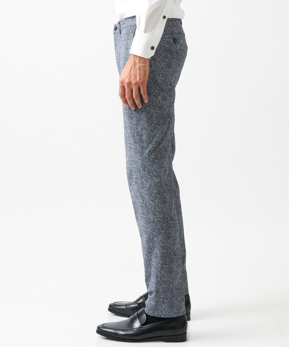 MNLGX06210 MICHEL KLEIN HOMME(ミッシェルクラン オム) 総柄メッシュスラックスパンツ セットアップ ブルー