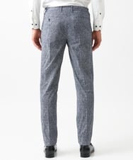 MNLGX06210 MICHEL KLEIN HOMME(ミッシェルクラン オム) 総柄メッシュスラックスパンツ セットアップ ブルー