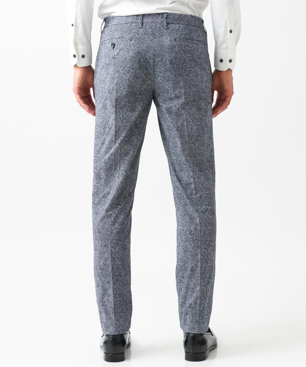 MNLGX06210 MICHEL KLEIN HOMME(ミッシェルクラン オム) 総柄メッシュスラックスパンツ セットアップ ブルー