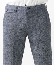 MNLGX06210 MICHEL KLEIN HOMME(ミッシェルクラン オム) 総柄メッシュスラックスパンツ セットアップ ブルー