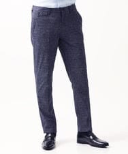 MNLGX06210 MICHEL KLEIN HOMME(ミッシェルクラン オム) 総柄メッシュスラックスパンツ セットアップ ネイビー