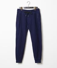 MNLGX59210 MICHEL KLEIN HOMME(ミッシェルクラン オム) ブランドロゴ刺繍入りニットパンツ セットアップ ネイビー