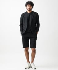 MNLGX60170 MICHEL KLEIN HOMME(ミッシェルクラン オム) ニットショートパンツ セットアップ ブラック