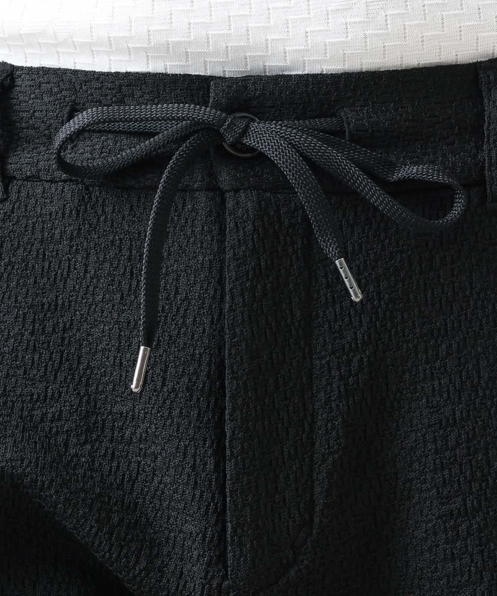 MNLGX60170 MICHEL KLEIN HOMME(ミッシェルクラン オム) ニットショートパンツ セットアップ ブラック
