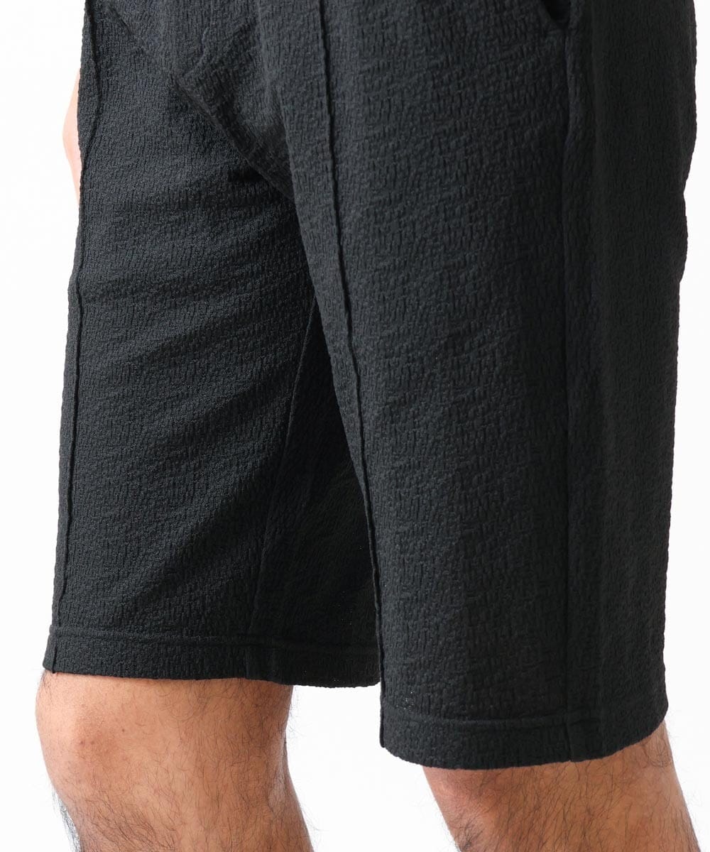 MNLGX60170 MICHEL KLEIN HOMME(ミッシェルクラン オム) ニットショートパンツ セットアップ ブラック