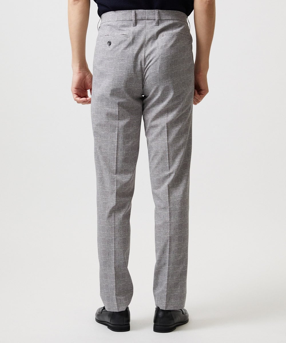 MNLHF08230 MICHEL KLEIN HOMME(ミッシェルクラン オム) 【セットアップ】グレンチェック柄スラックスパンツ グレー