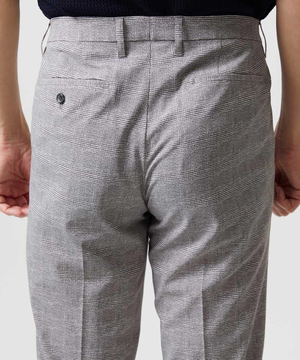 MNLHF08230 MICHEL KLEIN HOMME(ミッシェルクラン オム) 【セットアップ】グレンチェック柄スラックスパンツ グレー