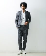 MNLHS06210 MICHEL KLEIN HOMME(ミッシェルクラン オム) メッシュストレッチドレスパンツ グレー(92)