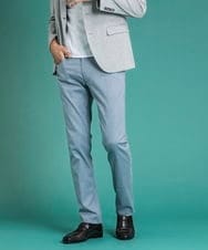 MNLHS35170 MICHEL KLEIN HOMME(ミッシェルクラン オム) クールツイルストレッチパンツ ライトブルー(50)