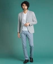 MNLHS35170 MICHEL KLEIN HOMME(ミッシェルクラン オム) クールツイルストレッチパンツ ライトブルー(50)