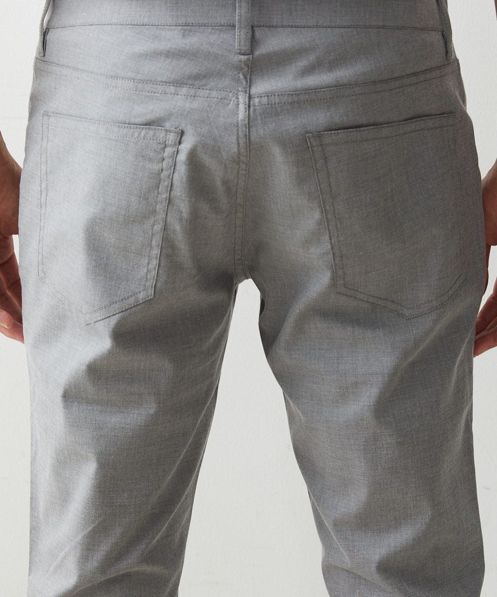 MNLHS35170 MICHEL KLEIN HOMME(ミッシェルクラン オム) クールツイルストレッチパンツ ライトグレー(91)