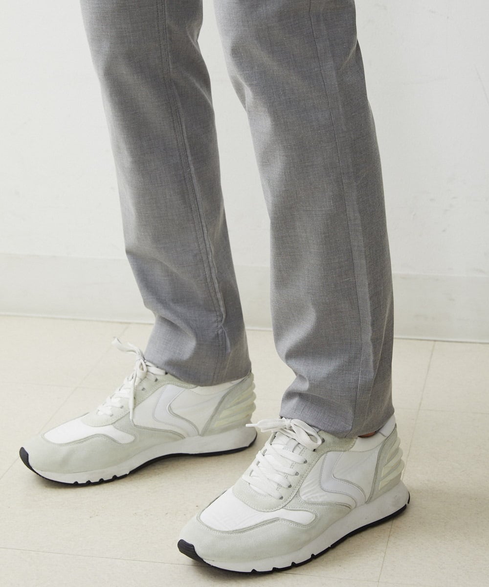 MNLHS35170 MICHEL KLEIN HOMME(ミッシェルクラン オム) クールツイルストレッチパンツ ライトグレー(91)