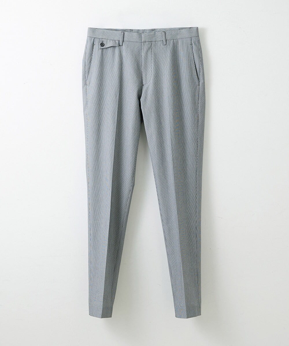 MNLHS39190 MICHEL KLEIN HOMME(ミッシェルクラン オム) ストライプストレッチパンツ ブルー(55)