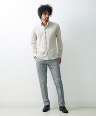 MNLHS39190 MICHEL KLEIN HOMME(ミッシェルクラン オム) ストライプストレッチパンツ ブラック(94)