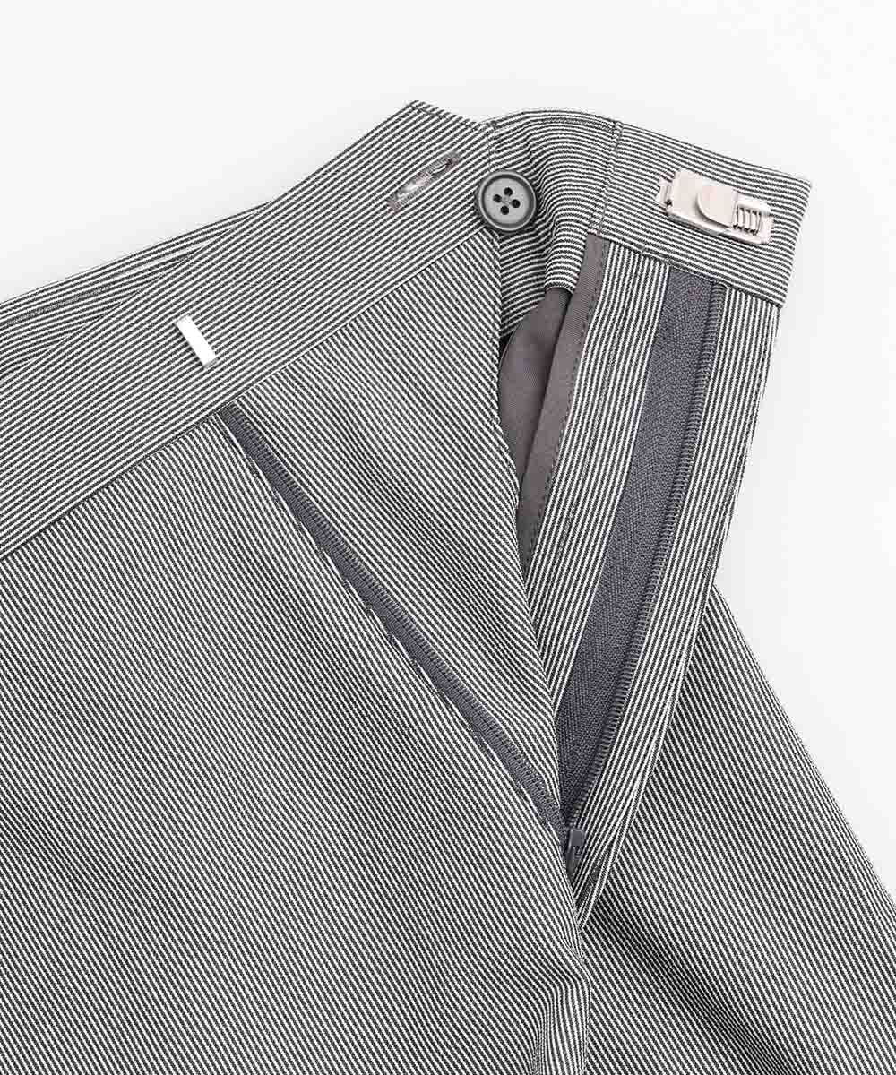 MNLHS39190 MICHEL KLEIN HOMME(ミッシェルクラン オム) ストライプストレッチパンツ ブラック(94)