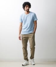 MNLHS41210 MICHEL KLEIN HOMME(ミッシェルクラン オム) ストレッチテーパードリラックスパンツ カーキ(36)