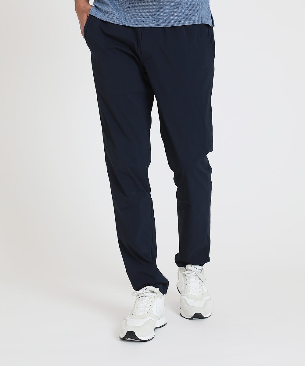 MNLHS41210 MICHEL KLEIN HOMME(ミッシェルクラン オム) ストレッチテーパードリラックスパンツ ネイビー(57)