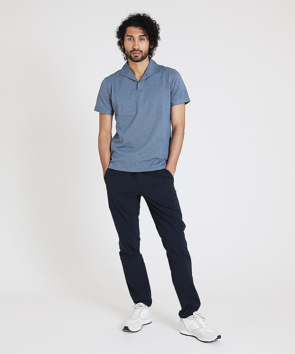 MNLHS41210 MICHEL KLEIN HOMME(ミッシェルクラン オム) ストレッチテーパードリラックスパンツ ネイビー(57)