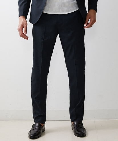 MNLHS71190 MICHEL KLEIN HOMME 【WEB限定】メッシュサッカースラックスパンツ
