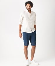 MNLHV30230 MICHEL KLEIN HOMME(ミッシェルクラン オム) メッシュスラックスショートパンツ ネイビー