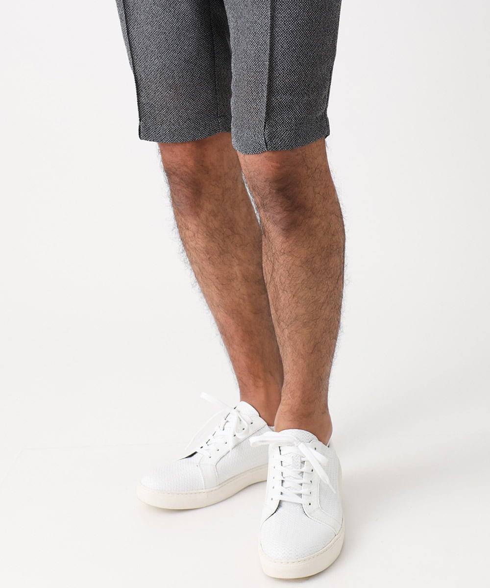 MNLHV30230 MICHEL KLEIN HOMME(ミッシェルクラン オム) メッシュスラックスショートパンツ グレー