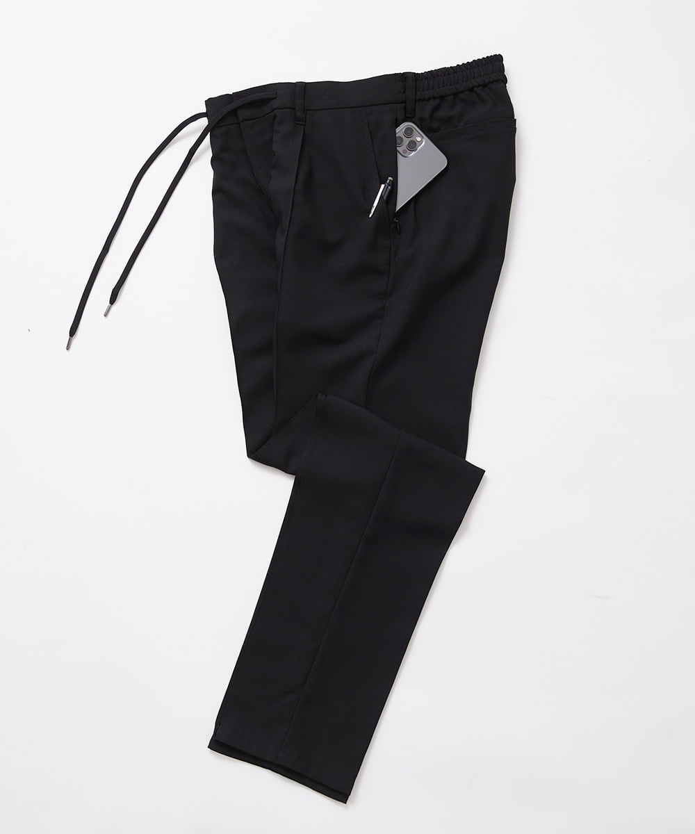 MNLHV63230 MICHEL KLEIN HOMME(ミッシェルクラン オム) イージースラックスパンツ ブラック