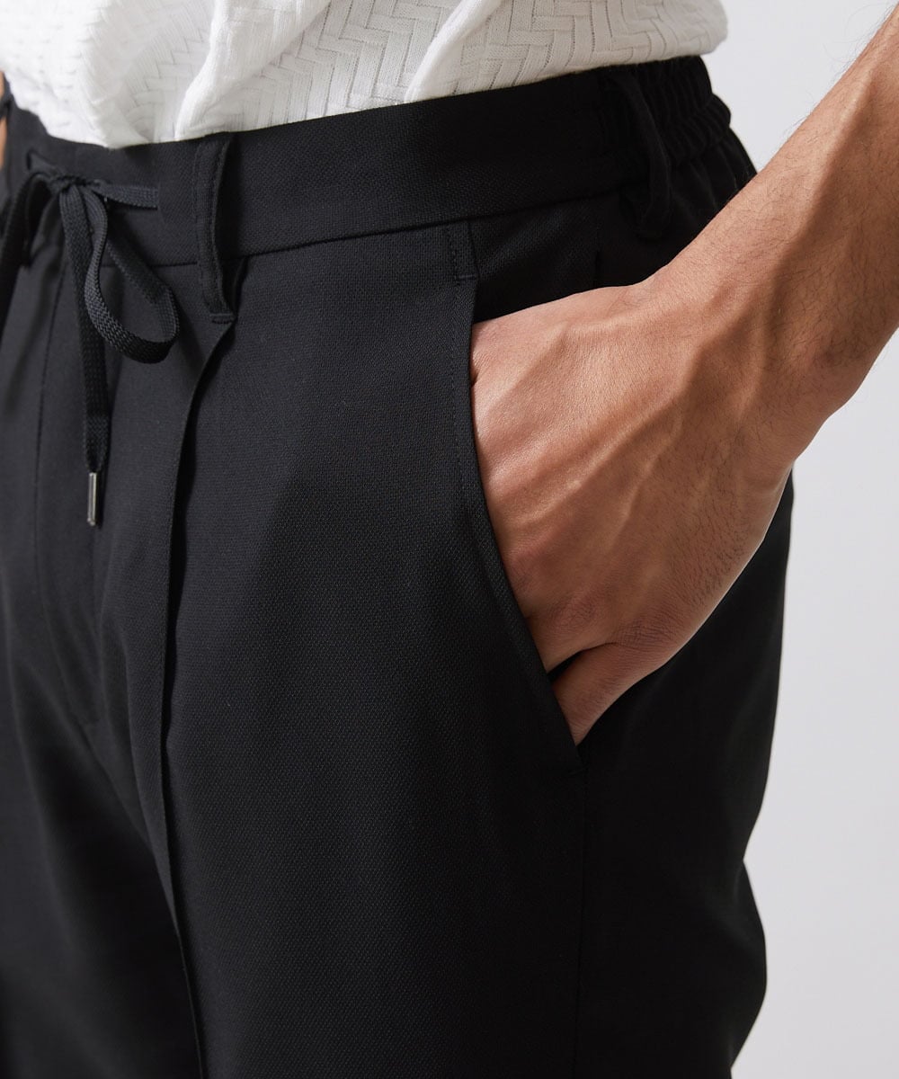 MNLHV63230 MICHEL KLEIN HOMME(ミッシェルクラン オム) イージースラックスパンツ ブラック