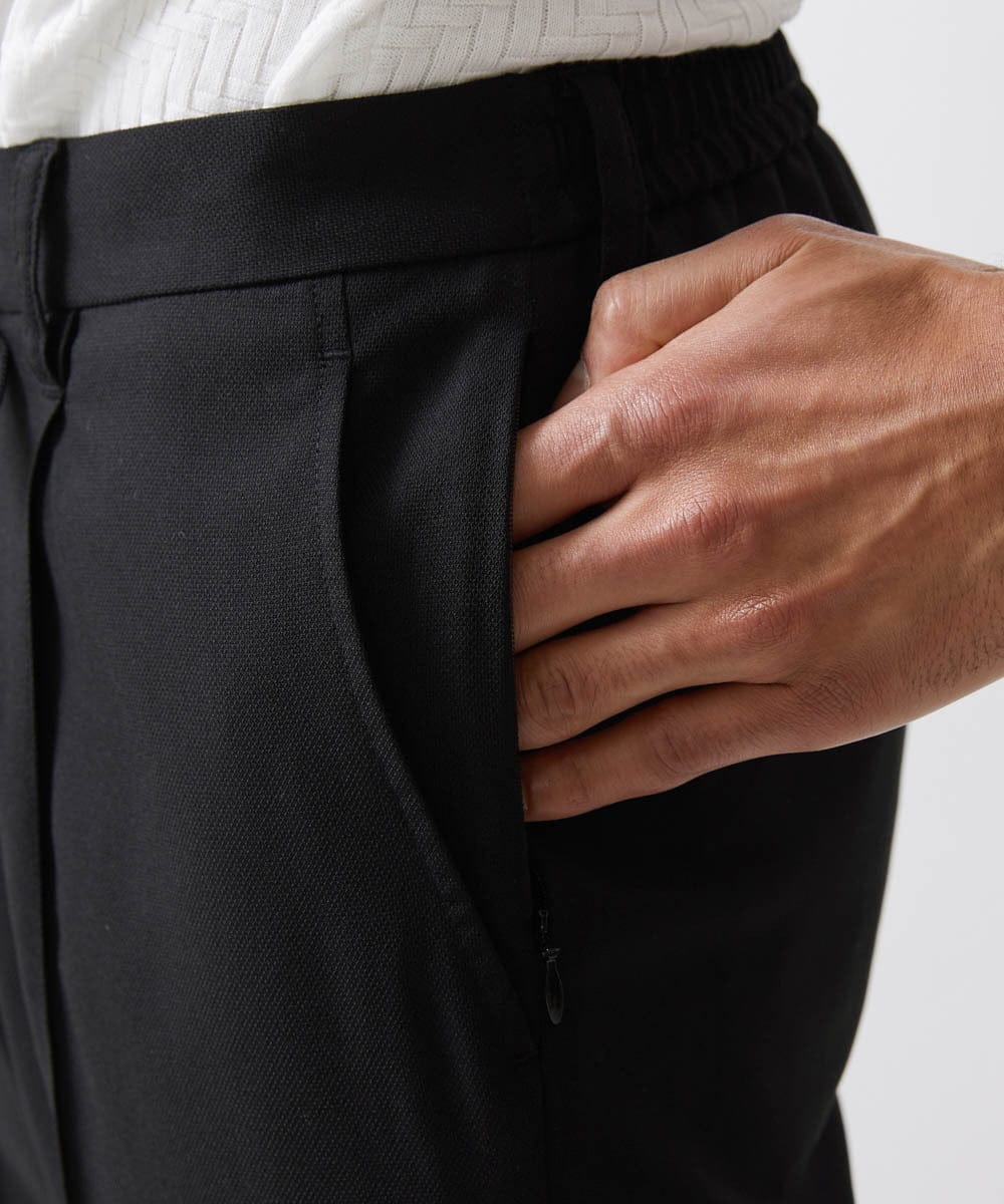 MNLHV63230 MICHEL KLEIN HOMME(ミッシェルクラン オム) イージースラックスパンツ ブラック