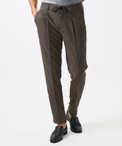 MNLJC07250 MICHEL KLEIN HOMME カラミメッシュスラックスイージーパンツ　セットアップ