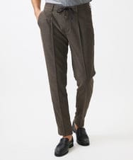 MNLJC07250 MICHEL KLEIN HOMME(ミッシェルクラン オム) カラミメッシュスラックスイージーパンツ　セットアップ ブラウン