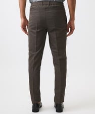 MNLJC07250 MICHEL KLEIN HOMME(ミッシェルクラン オム) カラミメッシュスラックスイージーパンツ　セットアップ ブラウン