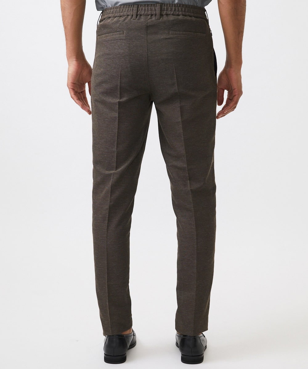 MNLJC07250 MICHEL KLEIN HOMME(ミッシェルクラン オム) カラミメッシュスラックスイージーパンツ　セットアップ ブラウン