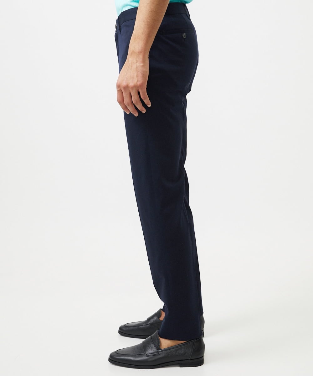 MNLJC08250 MICHEL KLEIN HOMME(ミッシェルクラン オム) メッシュストレッチスラックスパンツ ネイビー