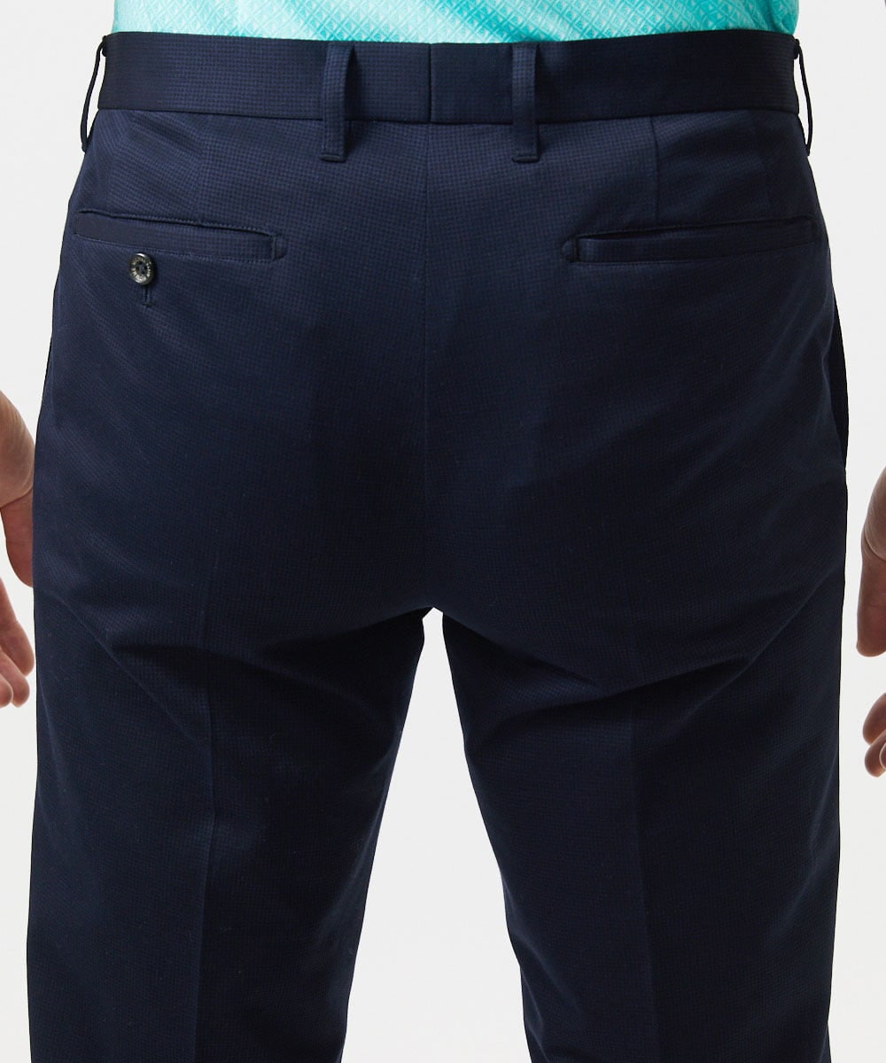 MNLJC08250 MICHEL KLEIN HOMME(ミッシェルクラン オム) メッシュストレッチスラックスパンツ ネイビー