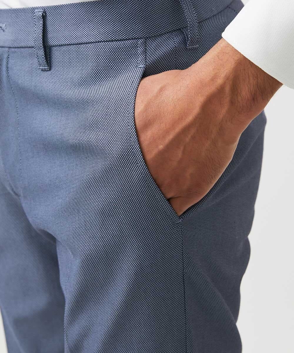 MNLJC09230 MICHEL KLEIN HOMME(ミッシェルクラン オム) クールマックススラックスパンツ ブルー