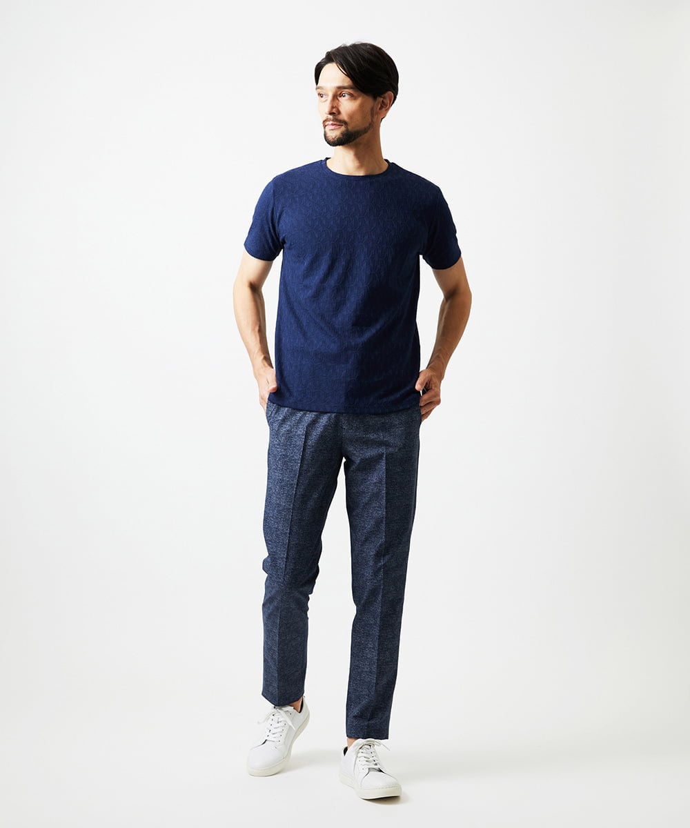 MNLJC10200 MICHEL KLEIN HOMME(ミッシェルクラン オム) スラックスパンツ ブルー