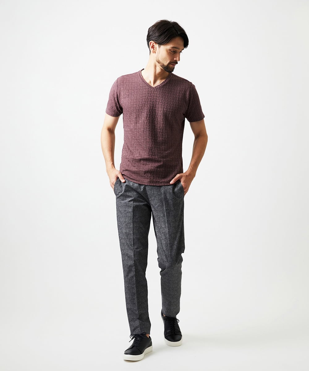 MNLJC10200 MICHEL KLEIN HOMME(ミッシェルクラン オム) スラックスパンツ ダークグレー